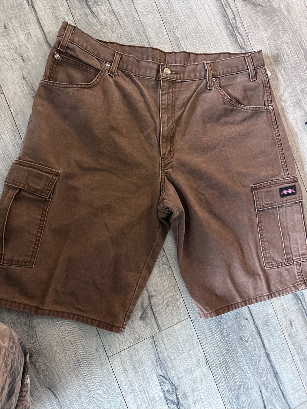 Dickies Brown Men's Cargo Shorts with Utility Pockets